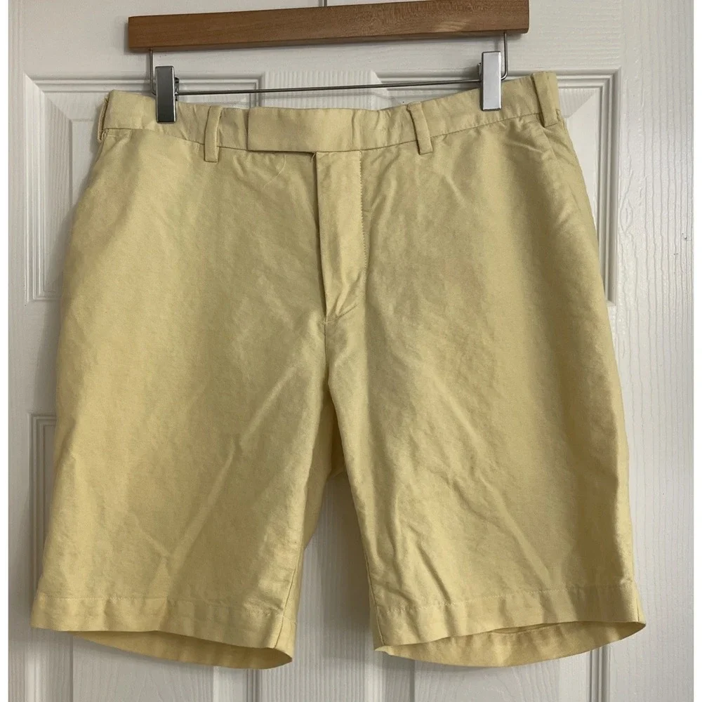 Polo‎ Ralph Lauren Shorts 33 Butter Yellow Classic Fit Chino Casual Preppy Dad